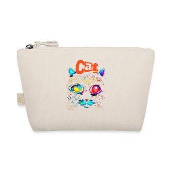 Katzen-Designs - Bio-Täschchen - Natur - Vorne