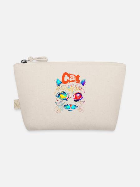 Cat designs - Organic Pouch - nature