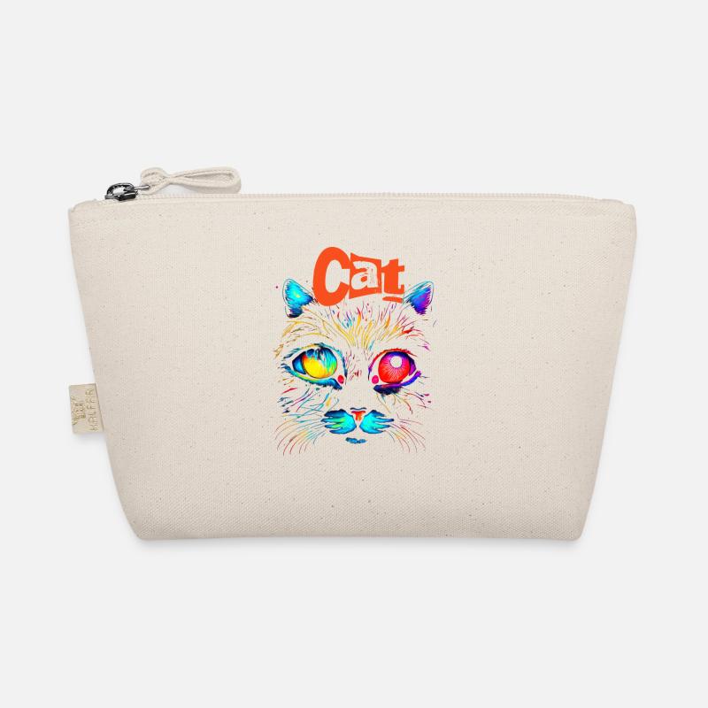 Katzen-Designs - Bio-Täschchen - Natur