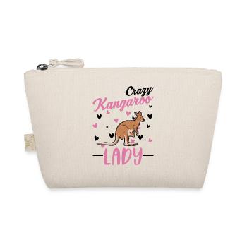 Crazy Kangaroo Woman - Organic Pouch - nature - Front