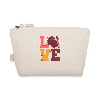 Dear Pilgrim Turkey Lover Cute Thanks - Organic Pouch - nature - Front