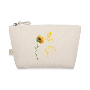 Cat with Sunflower and Butterflies Painting - Organic Pouch - nature - Front