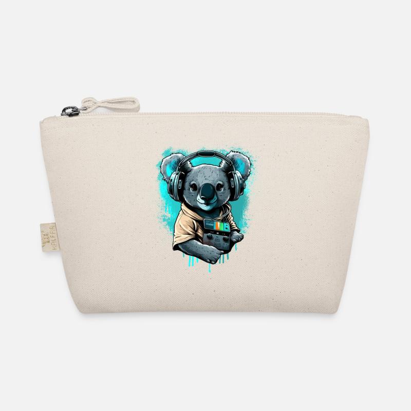 koala avec écouteurs et Walkman Trousse biologique