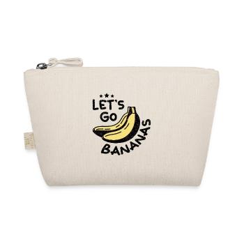 Vintage Lustige Banane Lass uns gehen Liebe Banane - Bio-Täschchen - Natur - Vorne