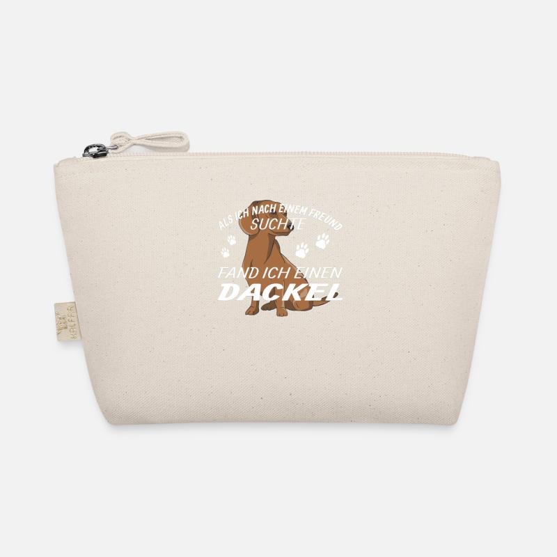 Hund Dackel Hundebesitzer Geschenkidee Bio-Täschchen