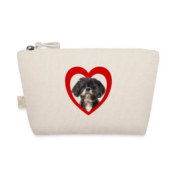 Dog Lovers - Dogs Heart - Shih Tzu - Organic Pouch - nature - Front
