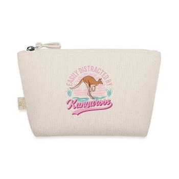 Easily distracted by Kangaroos Kangaroo - Organic Pouch - nature - Front