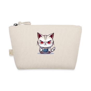 Gift for misanthropic cat owners sleep - Organic Pouch - nature - Front