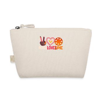 Peace Love Pumpkin Pie Turkey Funny Thanksgiving - Bio-Täschchen - Natur - Vorne