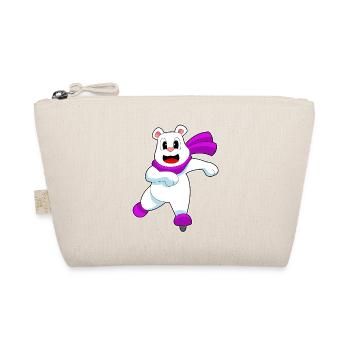 Polar Bear Ice Skating Skates - Organic Pouch - nature - Front