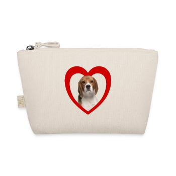 Amoureux des chiens - Cœur de chien - Beagle - Trousse biologique - nature - Devant