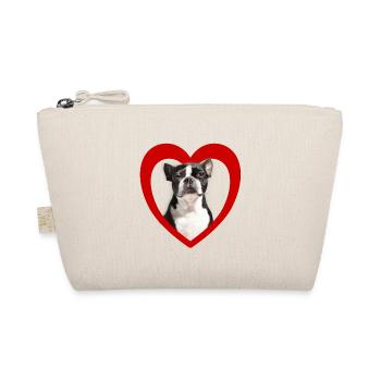 Dog lovers - Dogs Heart - Boston Terrier - Organic Pouch - nature - Front