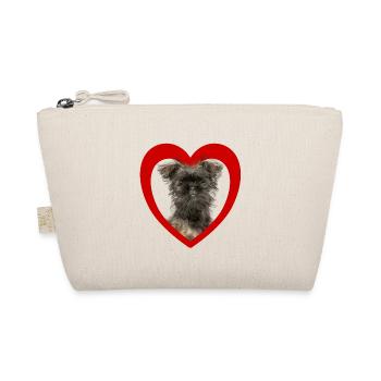 Dog Lovers - Dogs Heart - Affenpinscher - Organic Pouch - nature - Front