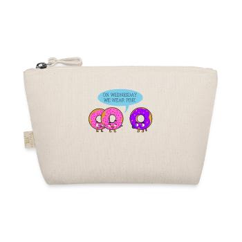 On Wednesday we wear them pink - Organic Pouch - nature - Front