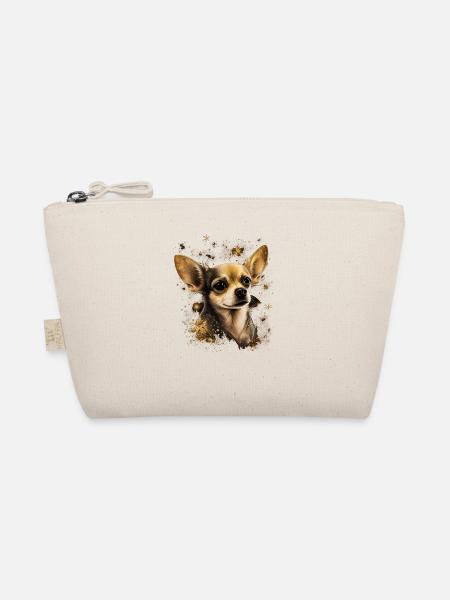 Chihuahua - Cute and beautiful coloured Dog Love - Organic Pouch - nature - Front