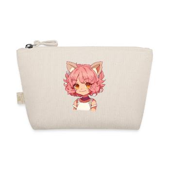Kemonomimi Kawaii Anime Mädchen Manga Design - Bio-Täschchen - Natur - Vorne