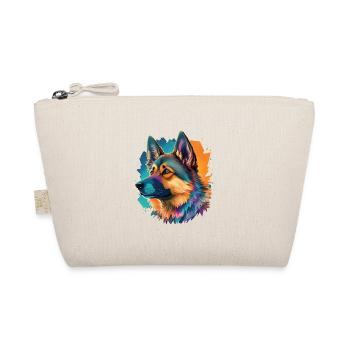 German Shepherd Best Friend and Dog - Organic Pouch - nature - Front
