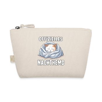 Niedliches Katzen T-Shirt Für entspannte Morgen - Bio-Täschchen - Natur - Vorne