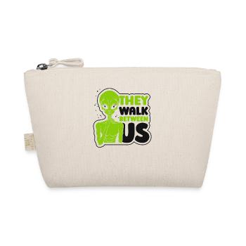 They Walk Between Us Alien Ufo - Organic Pouch - nature - Front