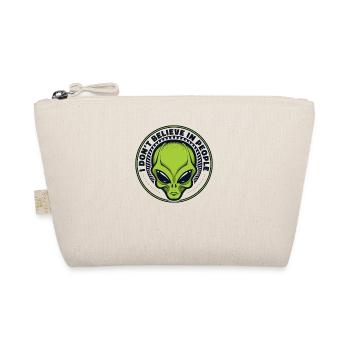 I Don't Believe In People Ufo Conspiracy Alien - Organic Pouch - nature - Front