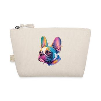 French Bulldog Faithful Dogs Friend Dog - Organic Pouch - nature - Front