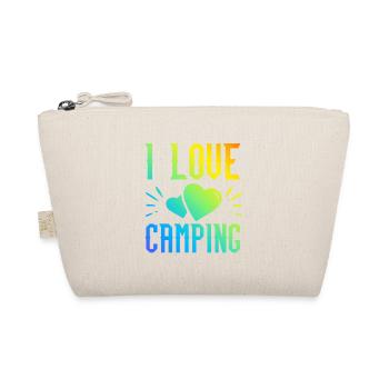 I love camping - Organic Pouch - nature - Front