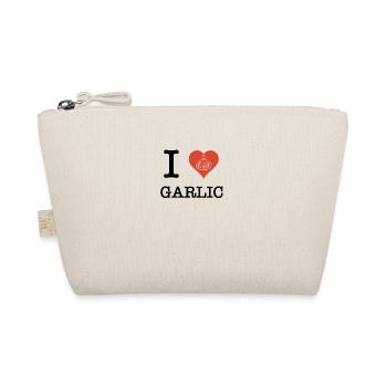 I Love Garlic verrückt nach Knoblauch - Bio-Täschchen - Natur - Vorne