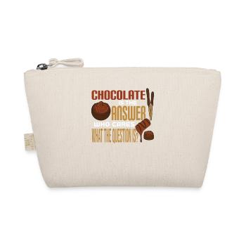 Chocolate Is the answer What was the question? - Organic Pouch - nature - Front