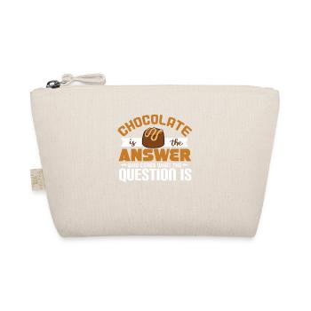 Chocolate Is the answer What was the question? - Organic Pouch - nature - Front