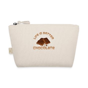Life Is Better With Chocolate - Organic Pouch - nature - Front