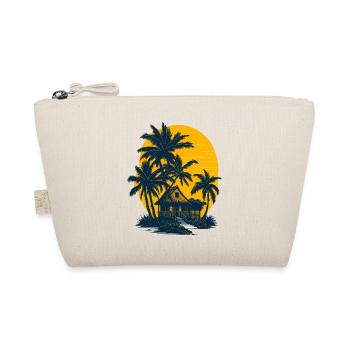 Cabane sur la plage sous les palmiers - Trousse biologique - nature - Devant