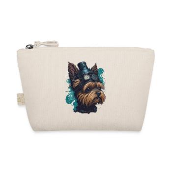 Steampunk Yorkshire Terrier vintage retro chien - Trousse biologique - nature - Devant
