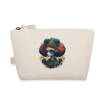 Steampunk Poodle - Retro Mechanic Dog Pet - Organic Pouch - nature - Front