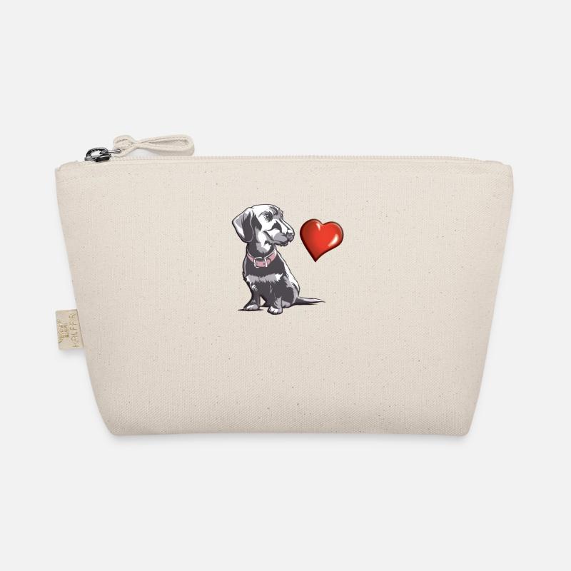 Hund Dackel Hundebesitzer Geschenkidee Bio-Täschchen