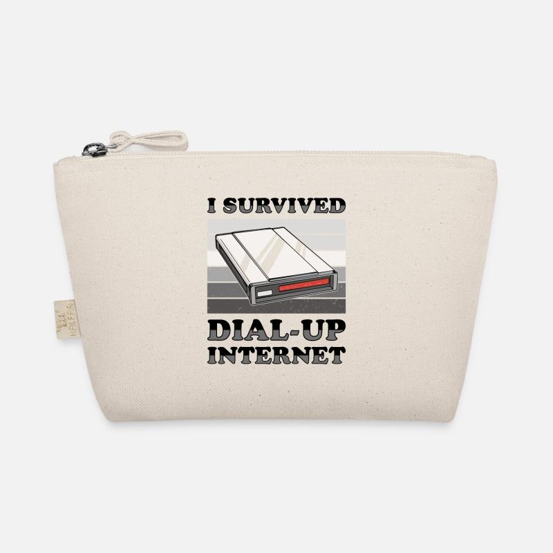 90s Nostalgia Retro 90s Dial Up Organic Pouch