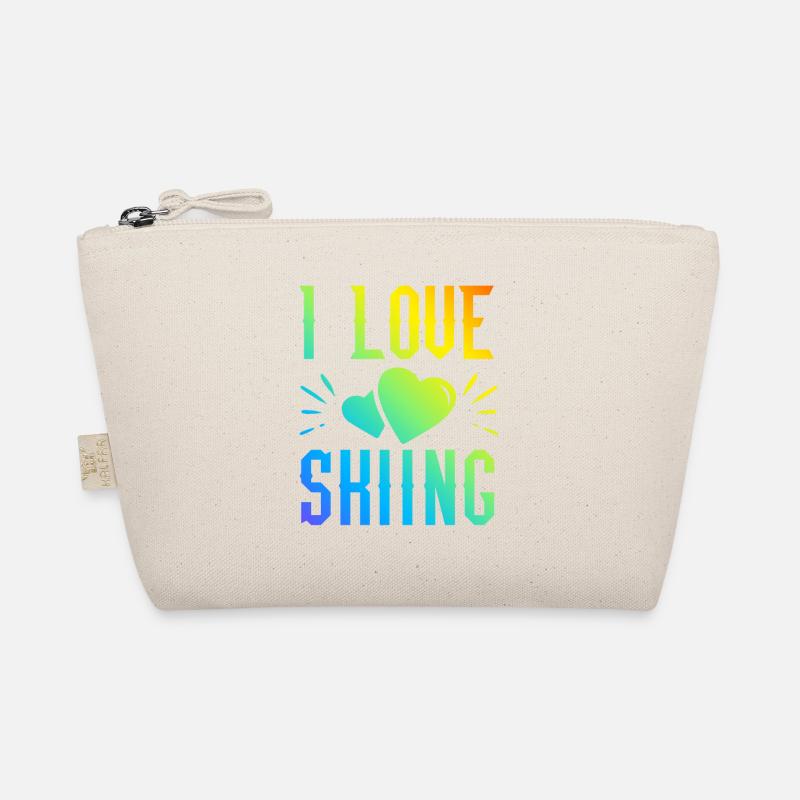 I love skiing Organic Pouch
