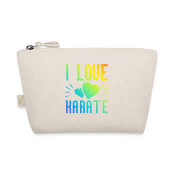 Ich liebe Karate - Bio-Täschchen - Natur - Vorne