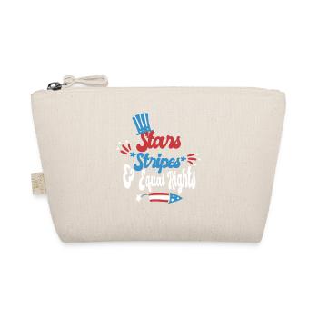 Land Of The Free Because Of The Brave - Organic Pouch - nature - Front
