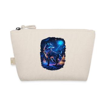 Fox in the Moonlight and Magic Forest Landscape - Organic Pouch - nature - Front