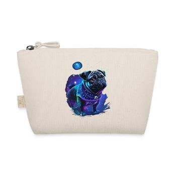 cute pug in mystical nature - Organic Pouch - nature - Front