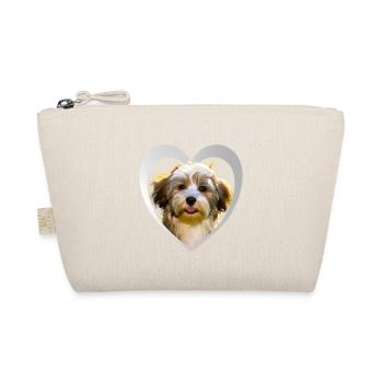 Hundeliebhaber - Hunde Herz - Havaneser - Bio-Täschchen - Natur - Vorne