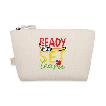 Ready-to-use learning set in white - Organic Pouch - nature - Front