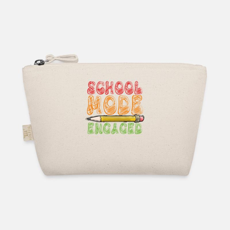 School Mode Enabled White Organic Pouch