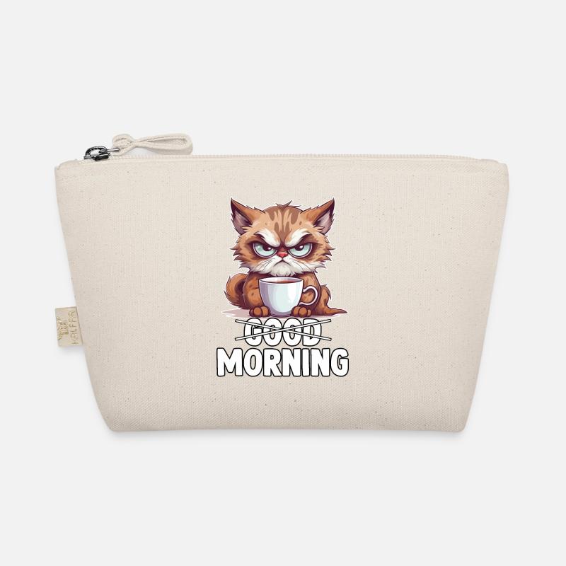 Cats saying sleep shirt morning grumpy gift Bio-Täschchen