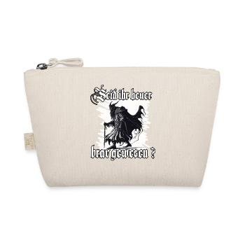 Gruseliges Krampus T-Shirt Böser Weihnachtsmann - Bio-Täschchen - Natur - Vorne