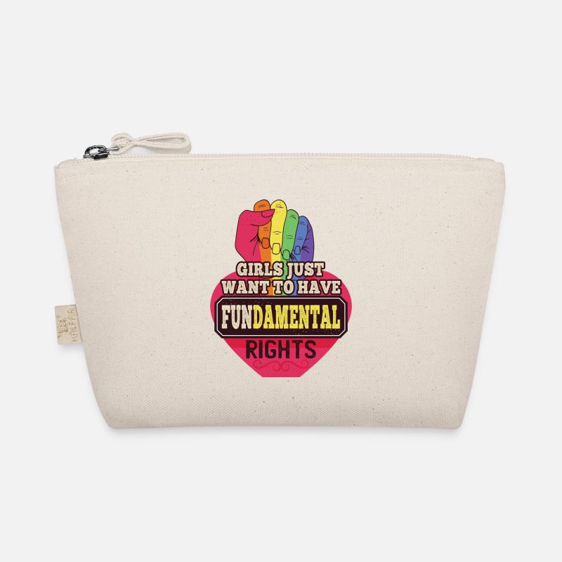 Girls Just want to Have Basic Human Rights Organic Pouch