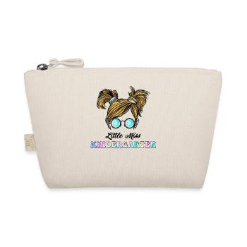 Little Miss Kindergarten Messy Bun Girl Retour à - Trousse biologique - nature - Devant