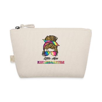 Little Miss Kindergarten Messy Bun Girl Retour à - Trousse biologique - nature - Devant