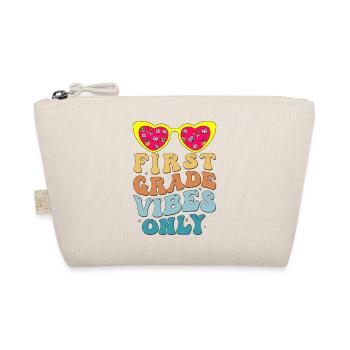 First Grade Vibes seulement pour les filles groovy sur le dos - Trousse biologique - nature - Devant