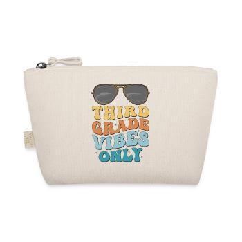 Third Grade Vibes seulement Vintage de la rentrée scolaire - Trousse biologique - nature - Devant